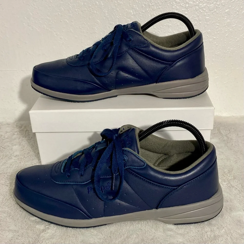 Propet Washable Walker Navy Blue Leather Sneakers Women’s Size 10 M(B)